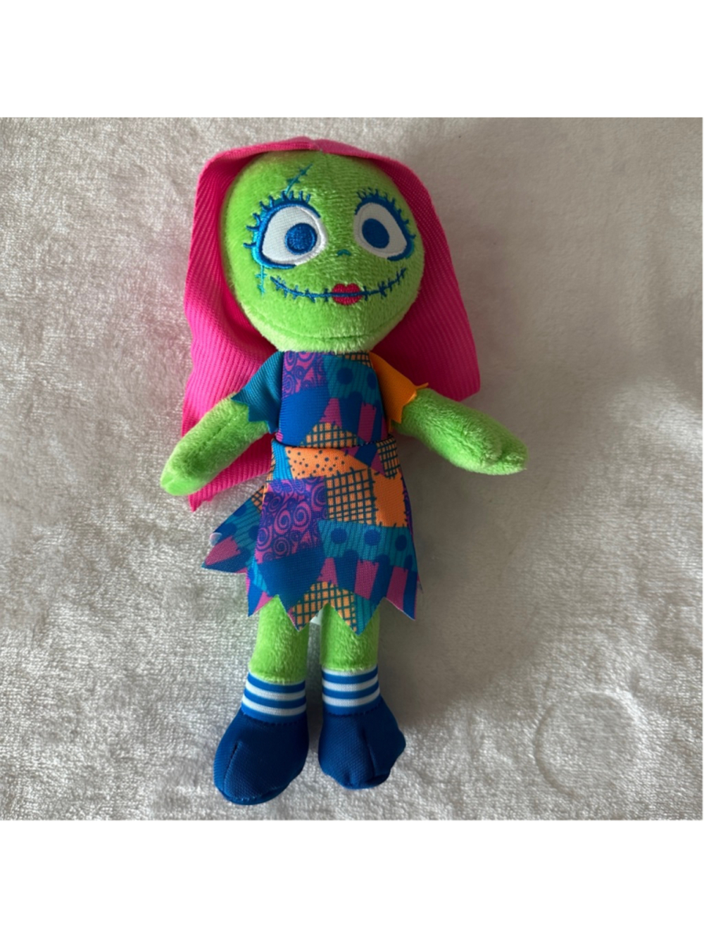 Disney The Nightmare Before Christmas Sally Plush Doll 8” Pink Hair